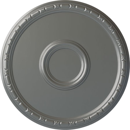 Ekena Millwork Odessa Bead & Barrel Ceiling Medallion (Fits Canopies up to 5"), 19 3/4"OD x 1 3/8"P, Silver CM20ODSLS